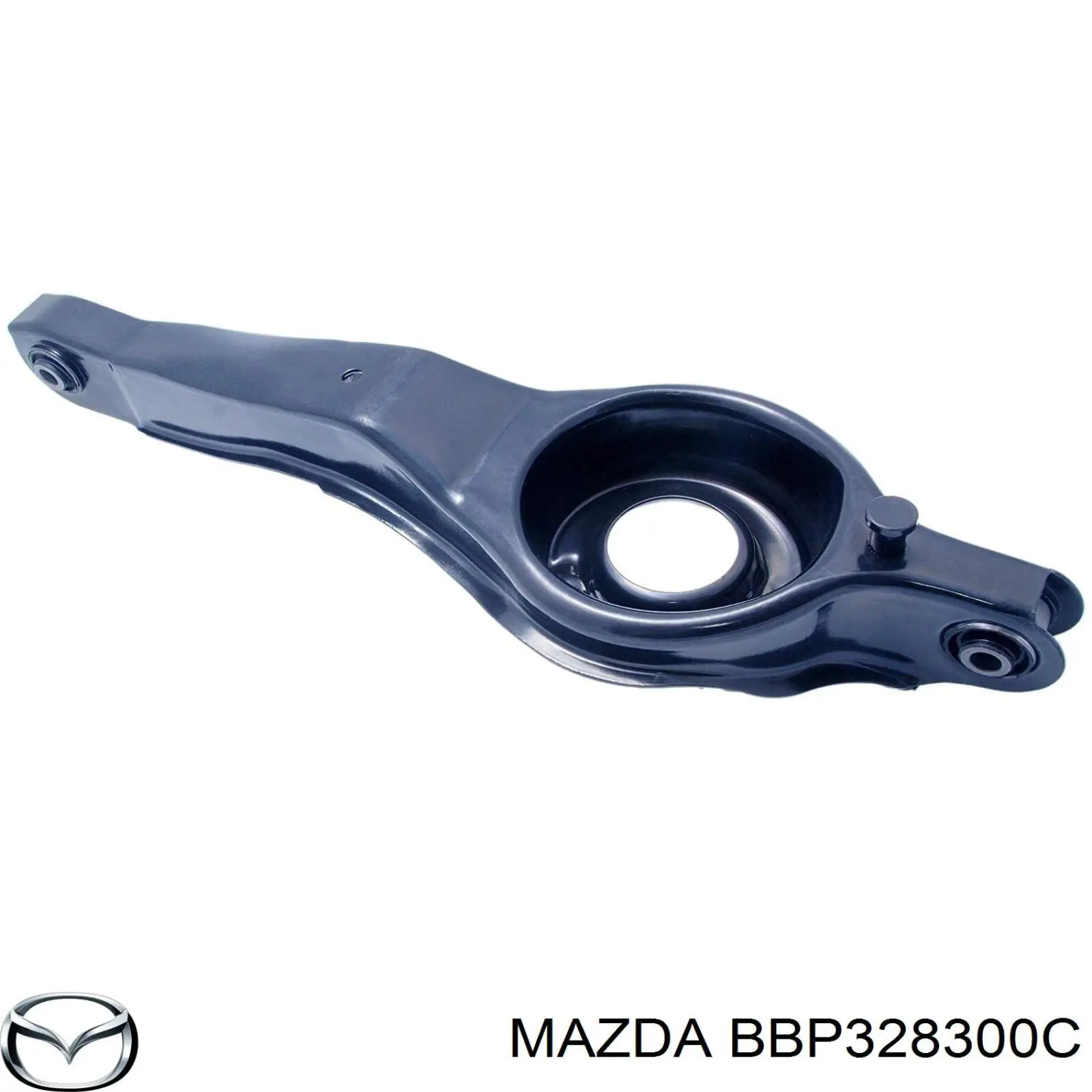 Compre BBP328300C Mazda Braço oscilante inferior esquerdo de suspensão traseira/direita
