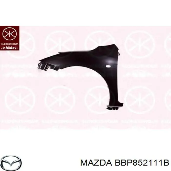 Pára-lama dianteiro direito Mazda BBP852111B preço, a partir de 63,02 USD