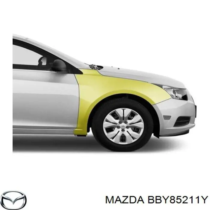 Compre BBY85211Y Mazda Pára-lama dianteiro direito