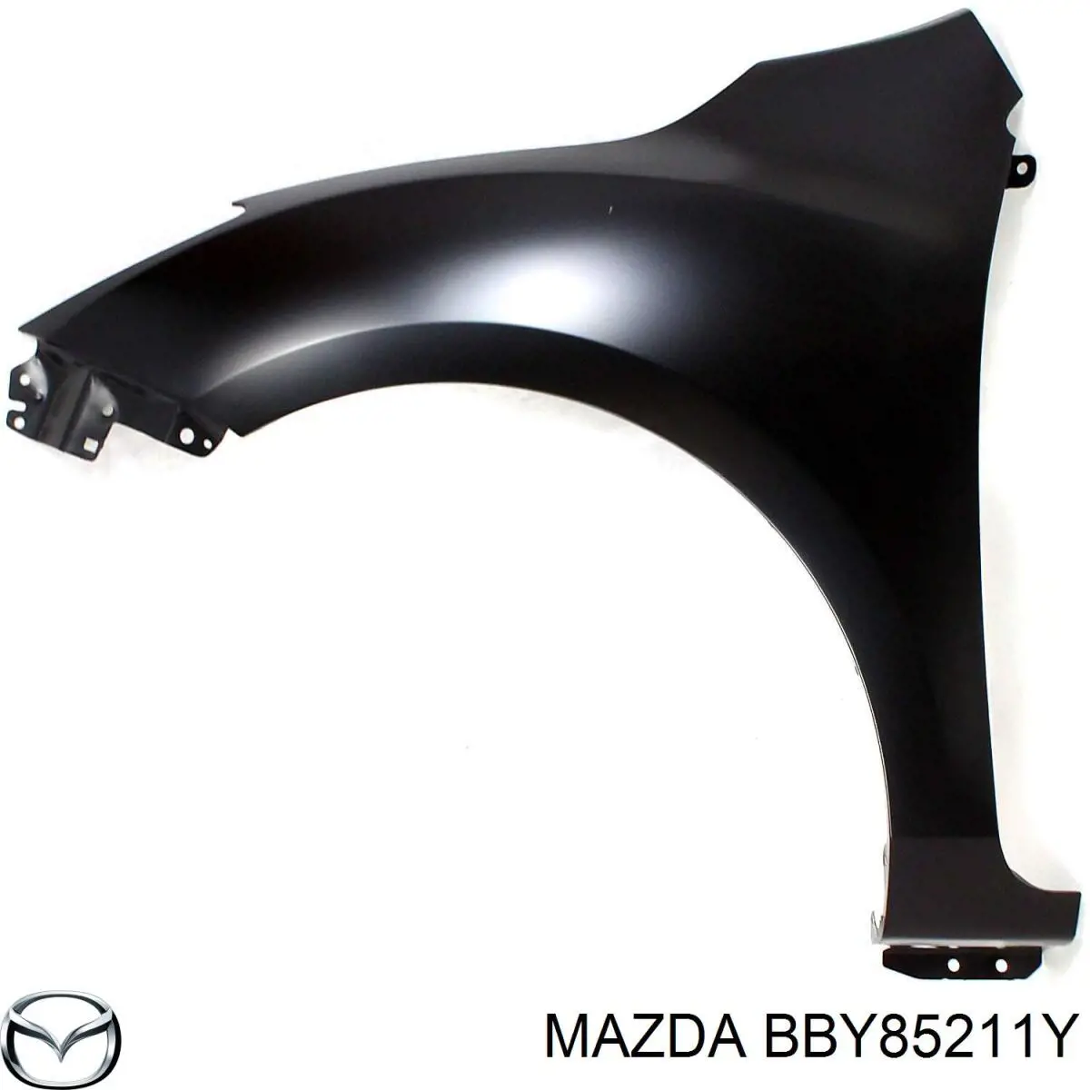 Pára-lama dianteiro direito BBY85211Y Mazda