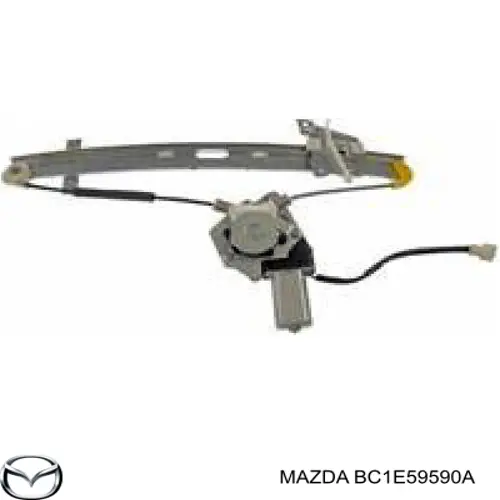 Mecanismo de acionamento de vidro da porta dianteira esquerda para Mazda 323 F V BA