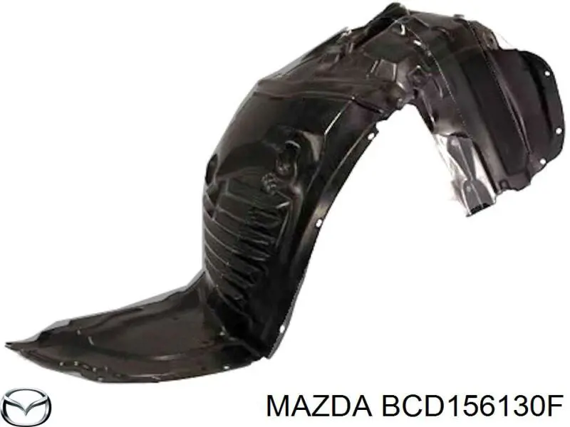 Compre BCD156130F Mazda Guarda-barras direito do pára-lama dianteiro