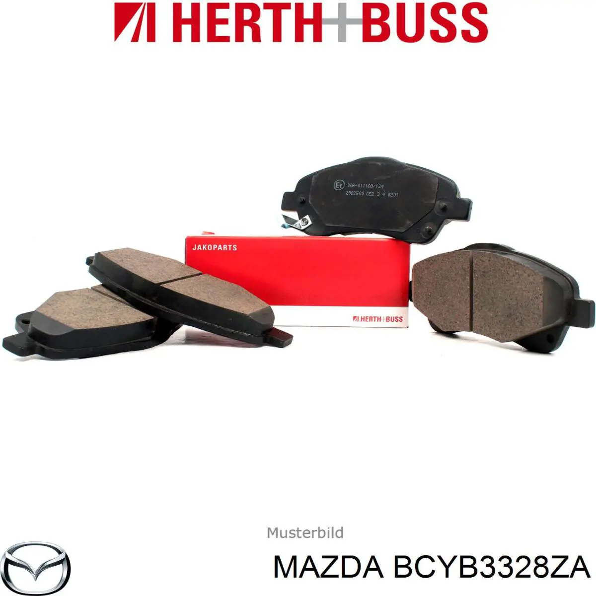 Compre BDYG3328Z Mazda Sapatas do freio dianteiras de disco