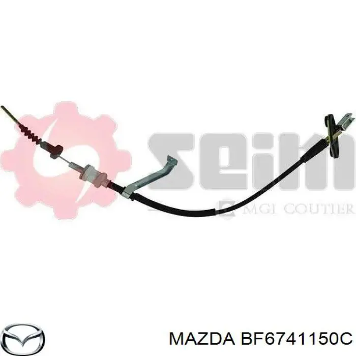 BF6741150C Mazda Cabo de embraiagem