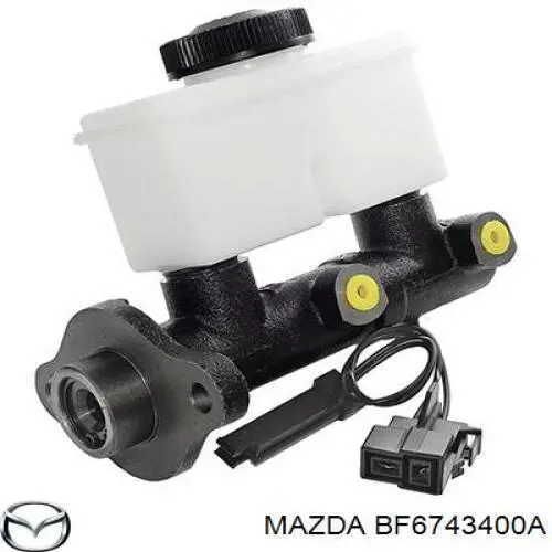 Cilindro mestre do freio BF6743400A Mazda