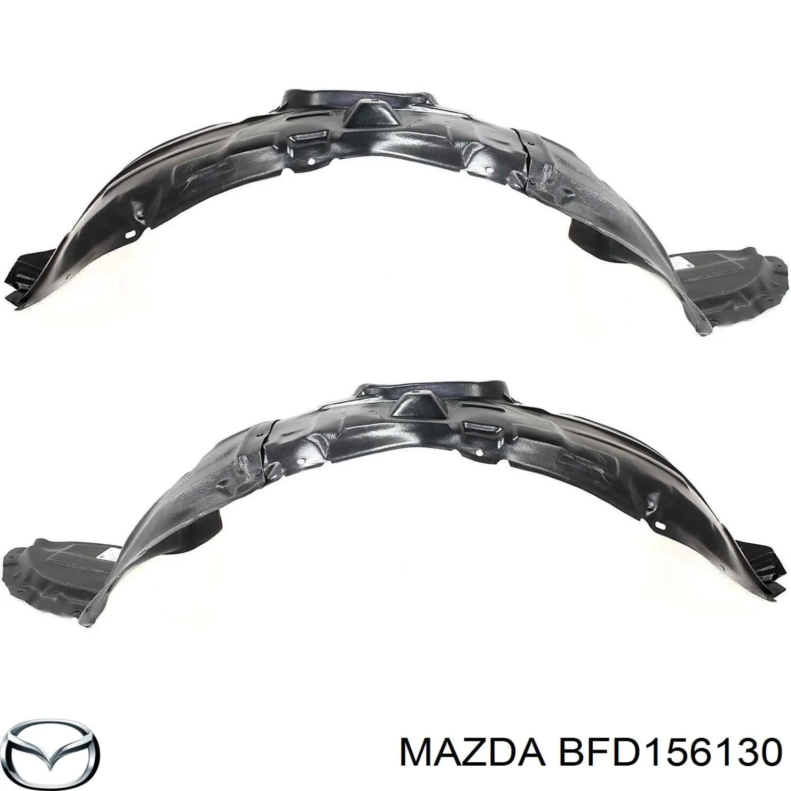 Compre BFD156130 Mazda Guarda-barras direito do pára-lama dianteiro
