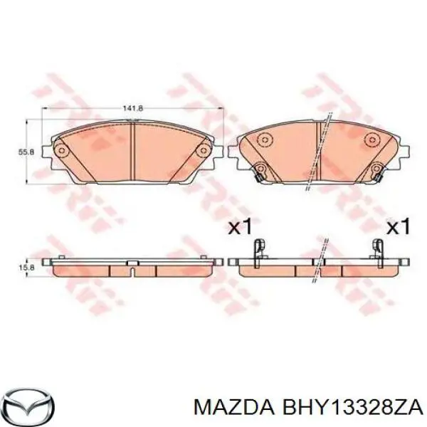 Sapatas do freio dianteiras de disco Mazda BHY13328ZA preço, a partir de 32,43 USD