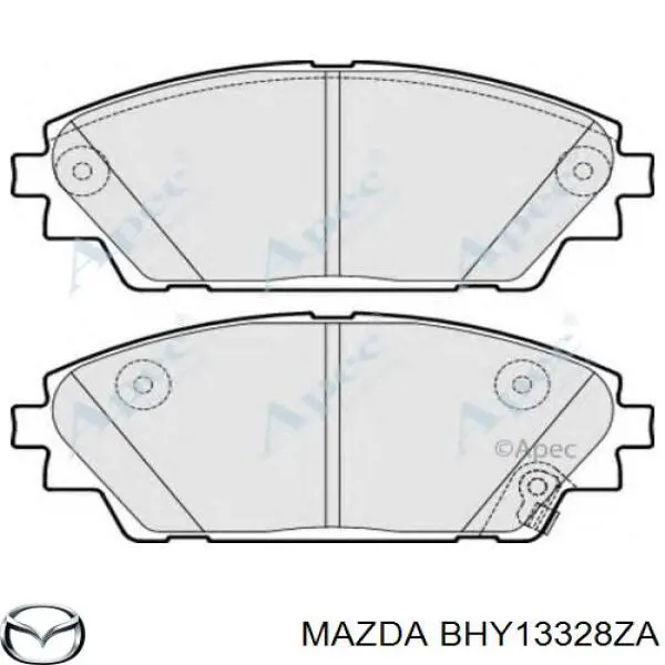Compre BHY13328ZA Mazda Sapatas do freio dianteiras de disco