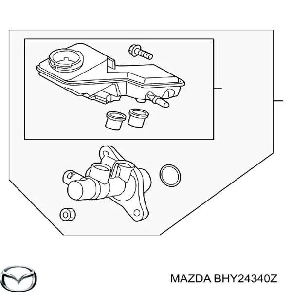 Cilindro mestre do freio Mazda BHY24340Z preço, a partir de 59,59 USD