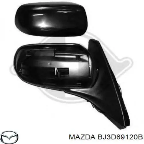 Compre BJ3D69120B Mazda Espelho de retrovisão direito