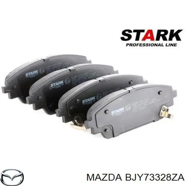 Compre BJY73328ZA Mazda Sapatas do freio dianteiras de disco