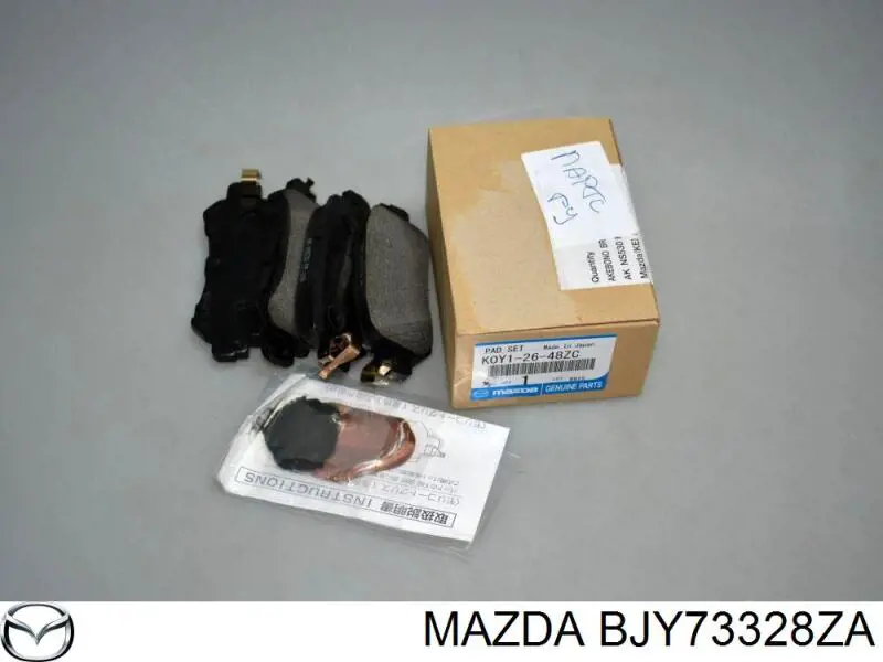 BJY73328ZA Mazda Sapatas do freio dianteiras de disco