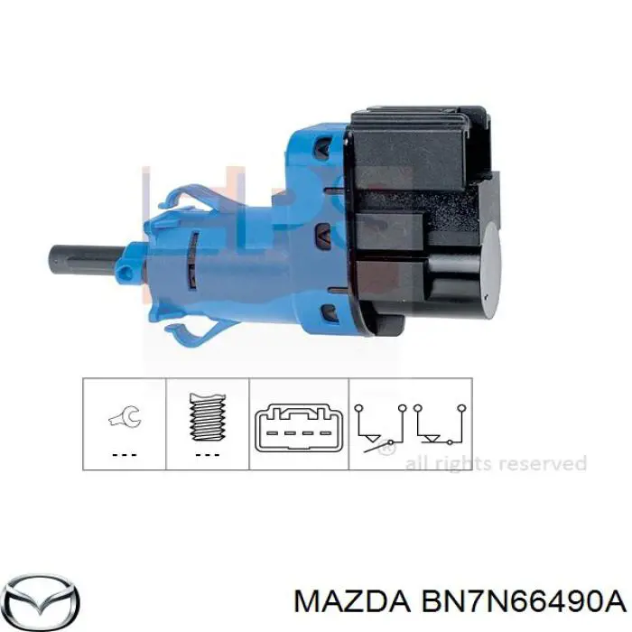 Sensor de ativação do sinal de parada Mazda BN7N66490A preço, a partir de 12,31 USD