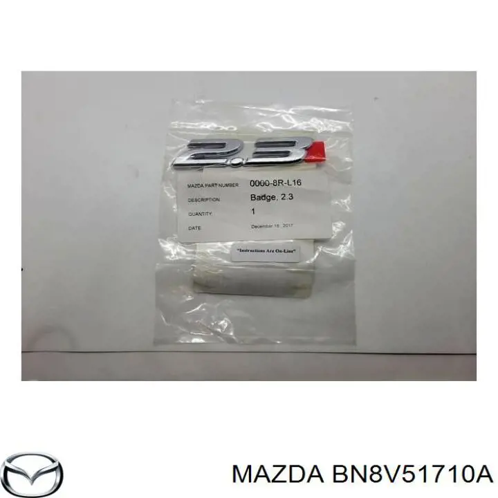  Mazda BN8V51710A preço, a partir de 29,29 USD