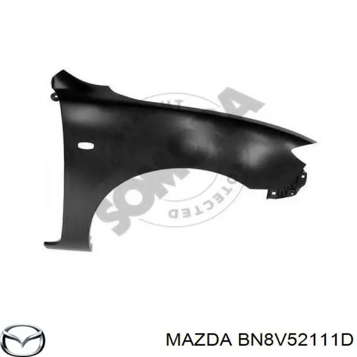BN8V52111D Mazda Pára-lama dianteiro direito