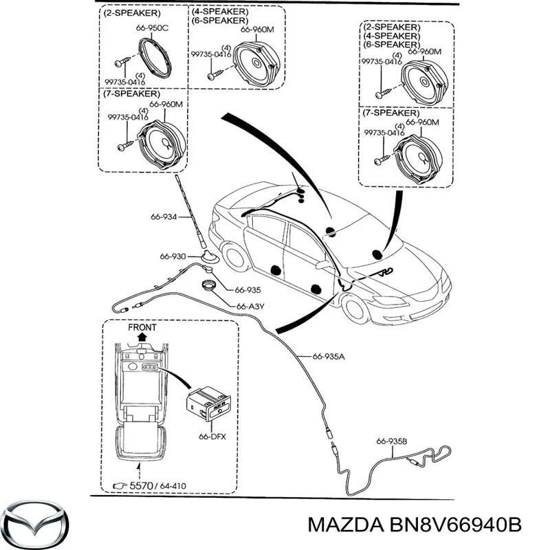 BN8V66940B Mazda 