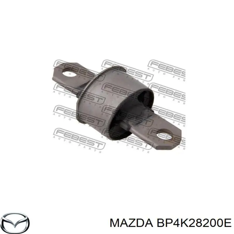 Compre BP4K28200K Mazda Braço oscilante (tração) longitudinal inferior direito de suspensão traseira