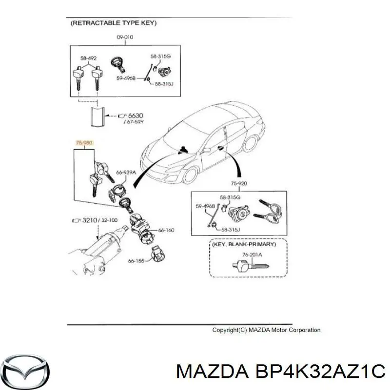  Mazda BP4K32AZ1C preço, a partir de  
