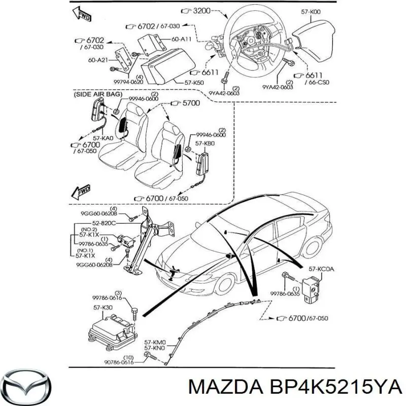  Mazda BP4K5215YA preço, a partir de 51,83 USD