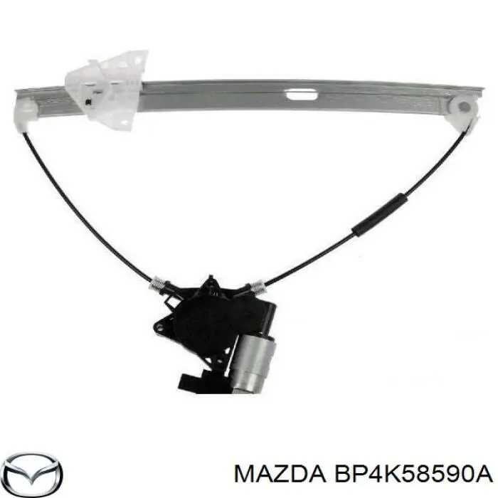 BP4K58590A Mazda Mecanismo de acionamento de vidro da porta dianteira direita