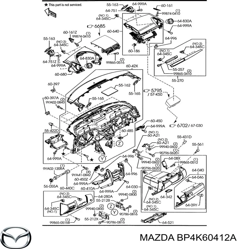  Mazda BP4K60412A preço, a partir de  