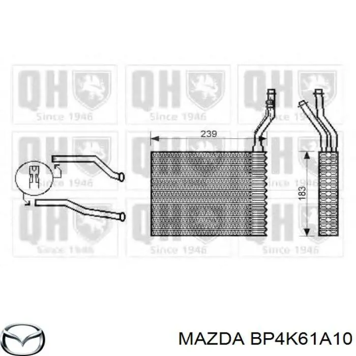 BP4K61A10 Mazda Radiador de forno (de aquecedor)
