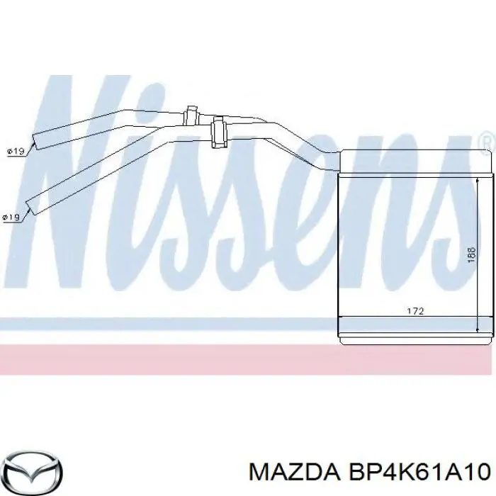 Radiador de forno (de aquecedor) Mazda BP4K61A10 preço, a partir de 59,59 USD
