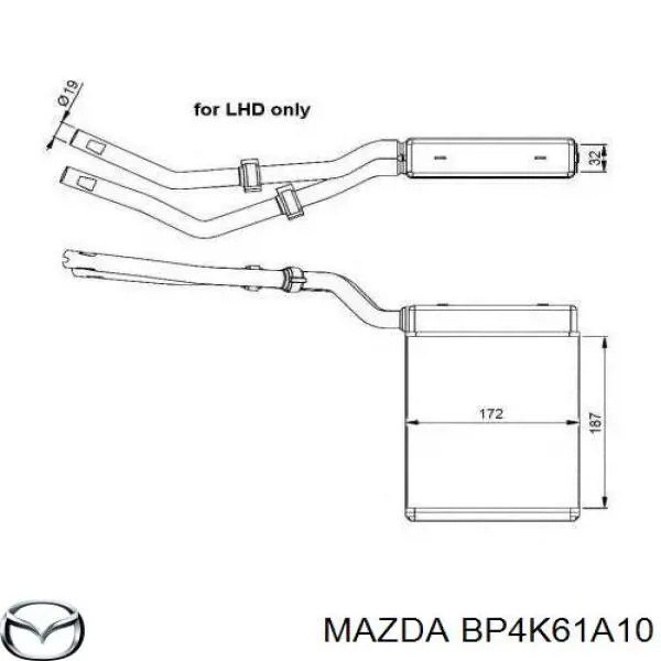 Compre BP4K61A10 Mazda Radiador de forno (de aquecedor)