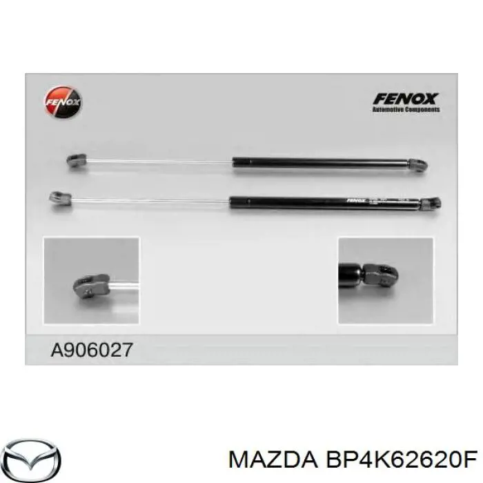 BP4K62620F Mazda Amortecedor de tampa de porta-malas (de 3ª/5ª porta traseira)