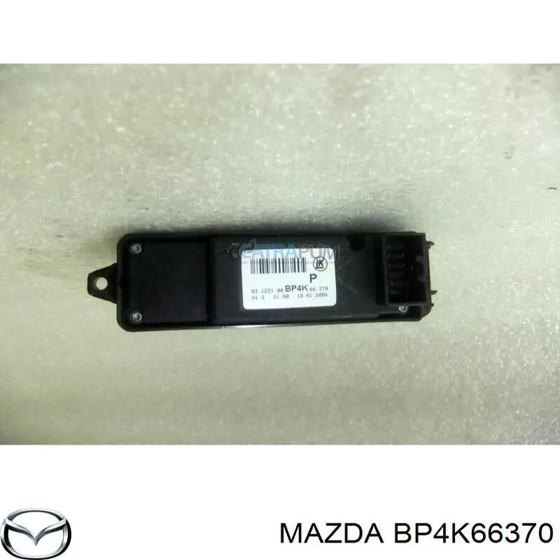 BP4K66370 Mazda Botão dianteiro direito de ativação de motor de acionamento de vidro