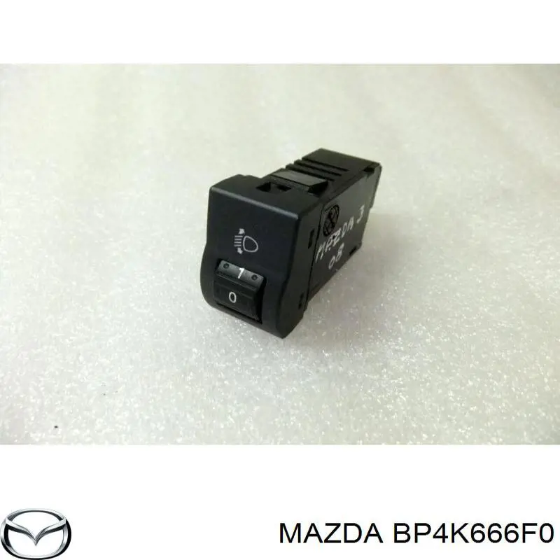 BP4K666F0 Mazda Comutador das luzes no "painel de instrumentos"