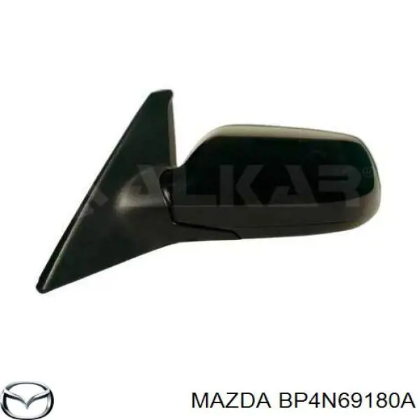 BP4N69180A Mazda Espelho de retrovisão esquerdo