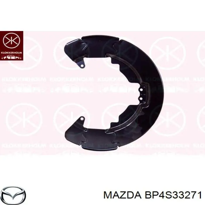 Compre BP4S33271C Mazda Proteção do freio de disco dianteiro esquerdo