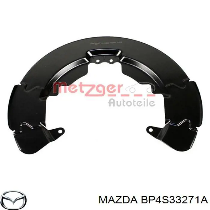 Compre BAK933270A Mazda Proteção do freio de disco dianteiro esquerdo