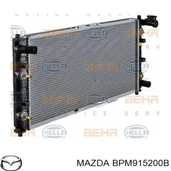 BPM915200B Mazda Radiador de esfriamento de motor