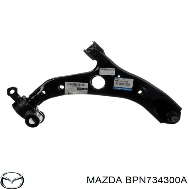 BPN734300A Mazda Braço oscilante inferior direito de suspensão dianteira
