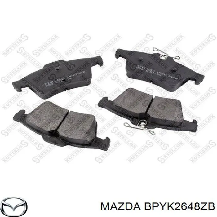 Sapatas do freio traseiras de disco Mazda BPYK2648ZB preço, a partir de 23,47 USD