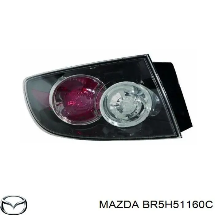 BR5H51160C Mazda Lanterna traseira esquerda externa