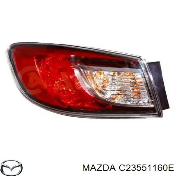Compre C23551160E Mazda Lanterna traseira esquerda