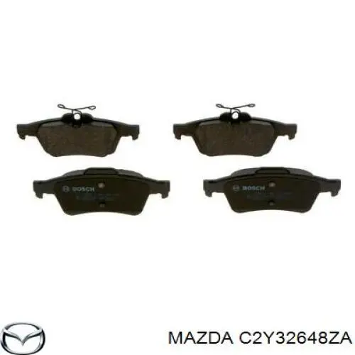 Compre C2Y32648ZA Mazda Sapatas do freio traseiras de disco