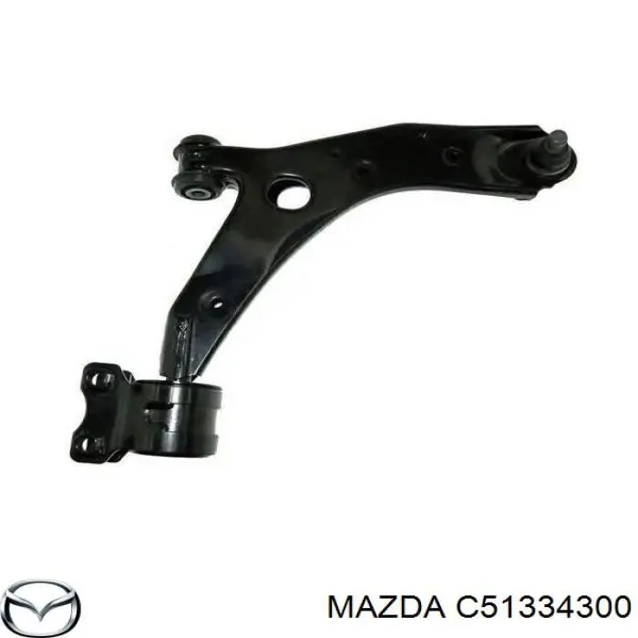 C51334300 Mazda Braço oscilante inferior direito de suspensão dianteira