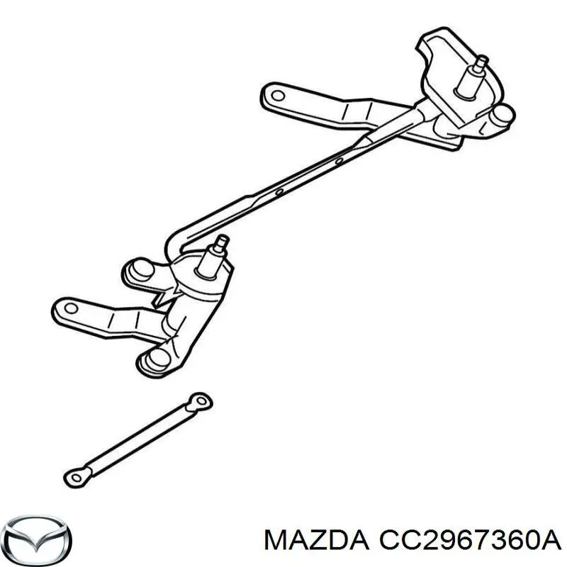 CC2967360A Mazda Trapézio de limpador pára-brisas