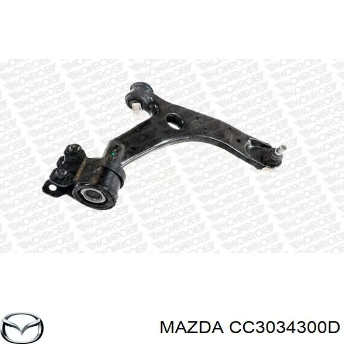 Compre CC3034300D Mazda Braço oscilante inferior direito de suspensão dianteira