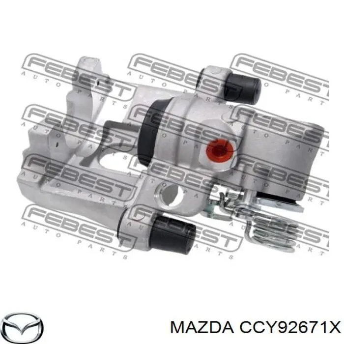 Compre CCY92671X Mazda Suporte do freio traseiro esquerdo