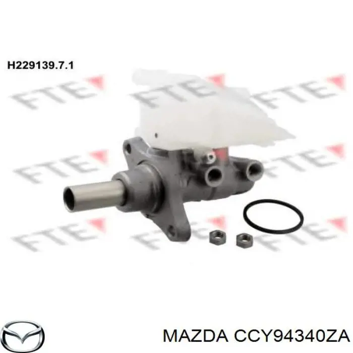 CCY94340ZA Mazda Cilindro mestre do freio