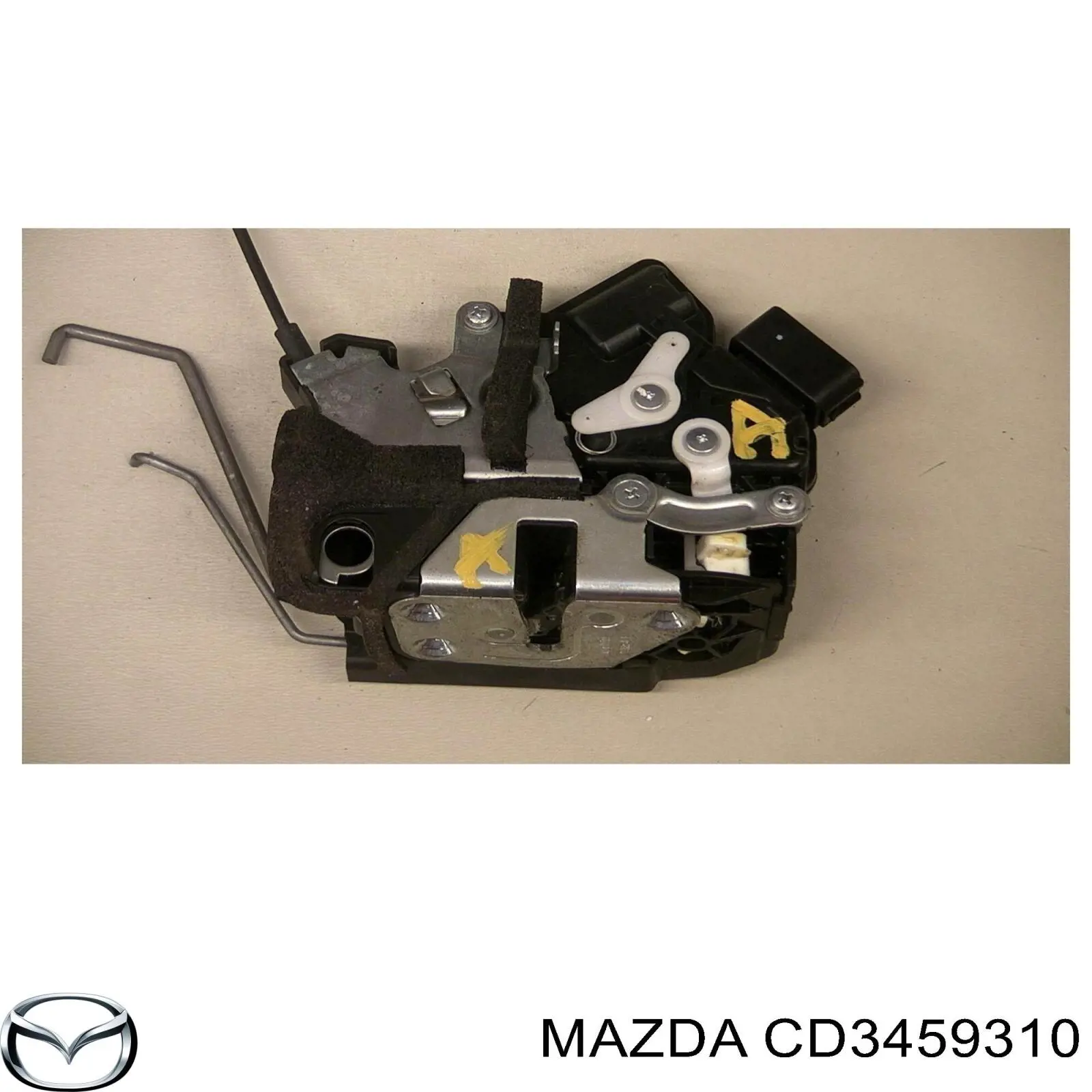 CD3459310 Mazda Fecho da porta dianteira esquerda