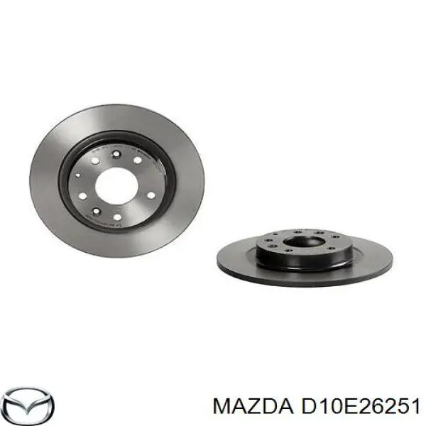 D10E26251 Mazda Disco do freio traseiro