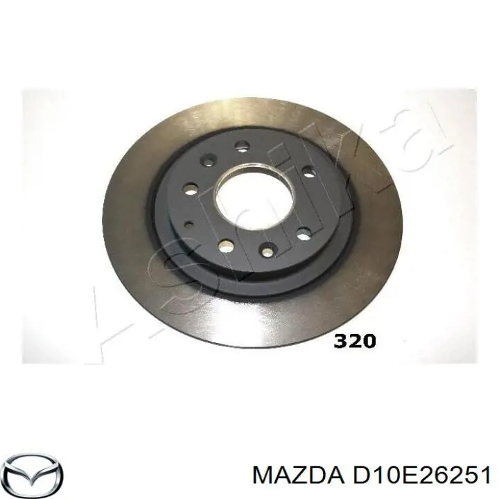 Compre D10E26251 Mazda Disco do freio traseiro