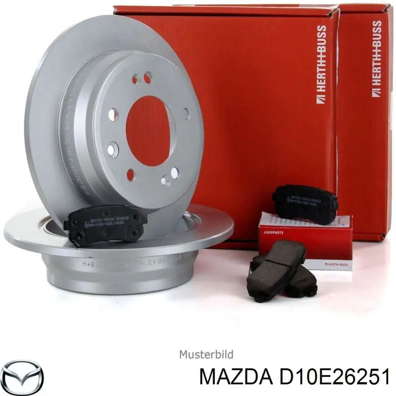 D10E26251 Mazda Disco do freio traseiro