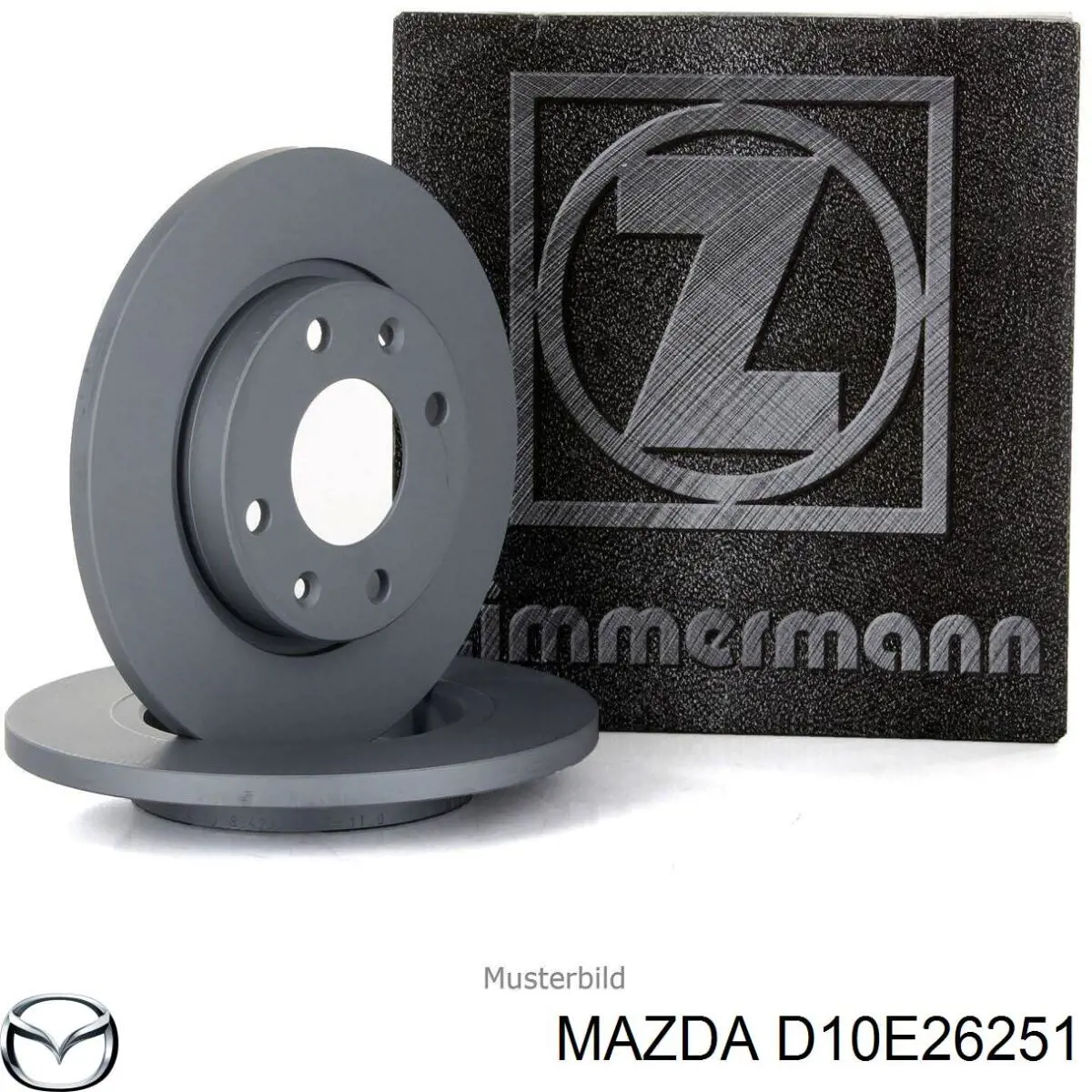Compre D10E26251 Mazda Disco do freio traseiro